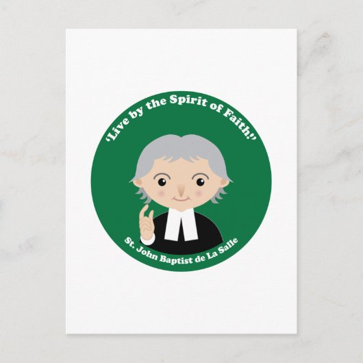 St. John Baptist de La Salle Briefkaart (Voorkant)