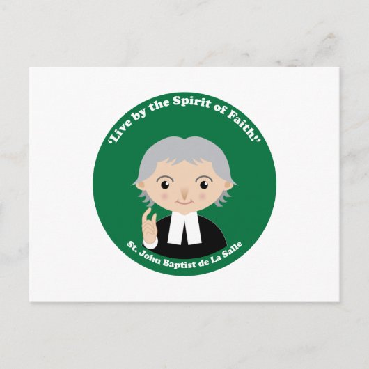 St. John Baptist de La Salle Briefkaart (Voorkant)