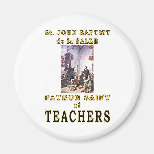 ST. JOHN BAPTIST de la SALLE Magneet (Voorkant)