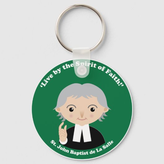 St. John Baptist de La Salle Sleutelhanger (Voorkant)