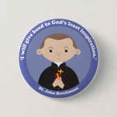 St. John Berchmans Ronde Button 5,7 Cm (Voorkant)