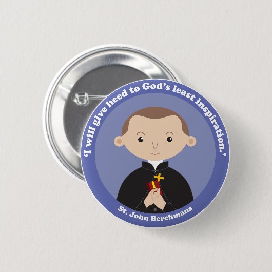 St. John Berchmans Ronde Button 5,7 Cm (Voorkant /achterkant)