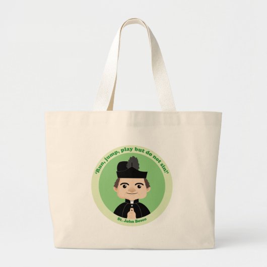 St. John Bosco Grote Tote Bag (Voorkant)