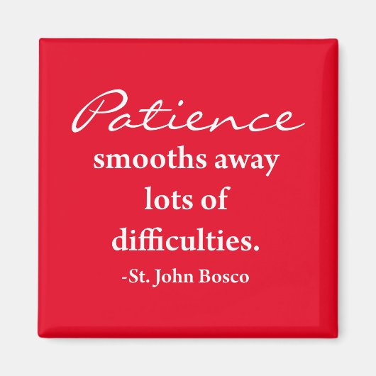 St. John Bosco Inspirerende magneet - rood (Voorkant)