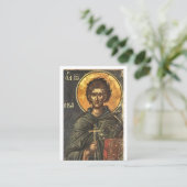 St. John Calabytes Orthodox Christian Prayer Card  Plaatskaartje (Staand voorkant)