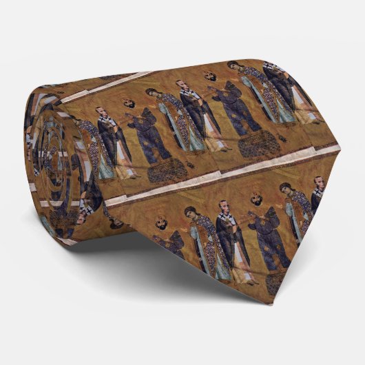 St. John Chrysostom en de keizer Nicephorus Bot Stropdas (Opgerold)