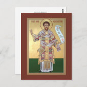 St. John Chrysostom Prayer Card Briefkaart (Voorkant / Achterkant)