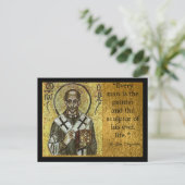 St. John Chrysostomus l orthodox l katholiek icoon Briefkaart (Staand voorkant)