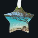 St. John Cinnamon Bay Beach Round Ornament<br><div class="desc">Mooie Sint John Island, Cinnamon Bay Beach star ornament! Dit mooie dubbelzijdige tropische ornament is voorzien van een adembenemend uitzicht van het populaire strand van Sint-John USVI Cinnamon Bay! Dit ornament komt ook in verschillende vormen voor! Het is een prachtige aanvulling op je ornament collectie, en een groot geschenk voor...</div>
