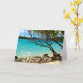 St. John Cinnamon Bay Blank Note Card Kaart (Gele Bloem)