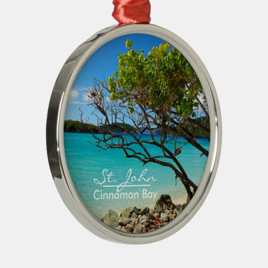 St. John Cinnamon Bay Silver Lijst Ornament (Rechts)