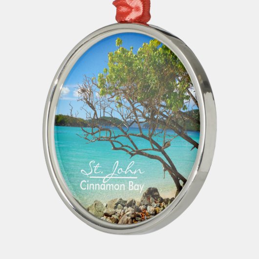 St. John Cinnamon Bay Silver Lijst Ornament (Links)