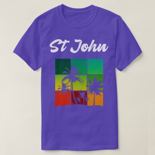 St John Cool Maagdeneilanden Vakantie Souvenir T-shirt (Design voorkant)