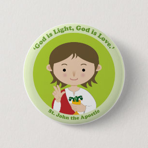St. John de Apostel Ronde Button 5,7 Cm