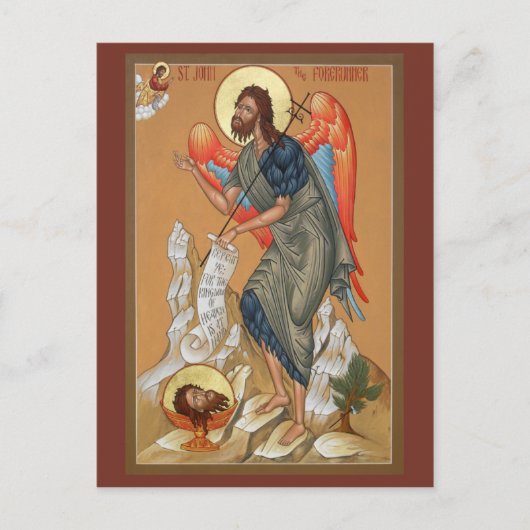 St. John de Forerunner Prayer Card Briefkaart (Voorkant)