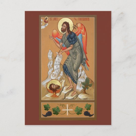 St. John de Forerunner Prayer Card Briefkaart (Voorkant)