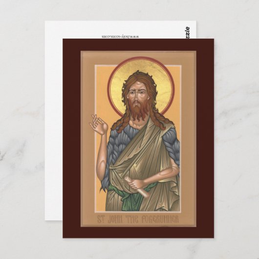 St. John de Forerunner Prayer Card Briefkaart (Voorkant / Achterkant)