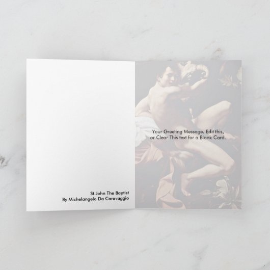 St.John Doopsgezind door Michelangelo DA Kaart (Binnen)