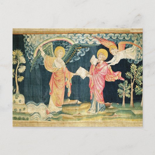 St. John eet het Boek Briefkaart (Voorkant)