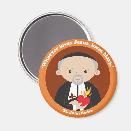 St. John Eudes Magneet (Voorkant / Achterkant)