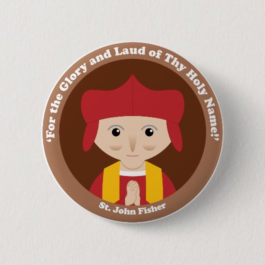 St. John Fisher Ronde Button 5,7 Cm (Voorkant)