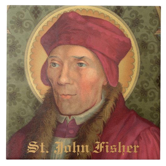 St. John Fisher (SAU 025) Keramiek Tegeltje (Voorkant)