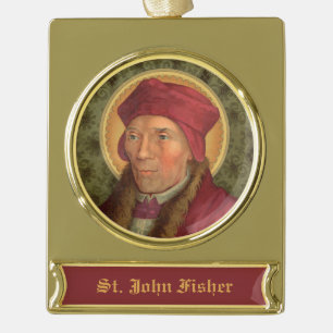St. John Fisher (SAU 025) Verguld Banner Ornament