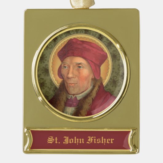 St. John Fisher (SAU 025) Verguld Banner Ornament (Voorkant)