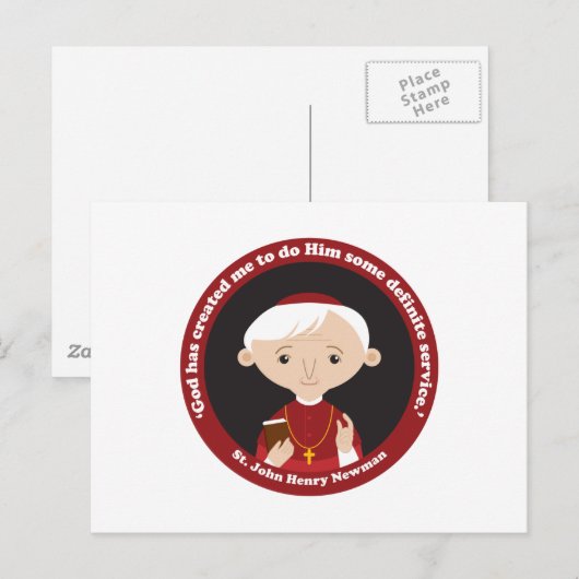 St. John Henry Newman Briefkaart (Voorkant / Achterkant)