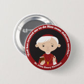 St. John Henry Newman Ronde Button 5,7 Cm (Voorkant /achterkant)