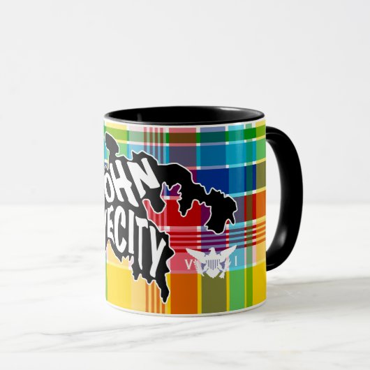 St. John "Love City" Amerikaanse Maagdeneilanden,  Mok (Voorkant rechts)