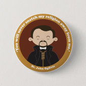 St. John Ogilvie Ronde Button 5,7 Cm (Voorkant)