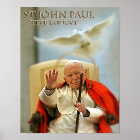 ST JOHN PAUL DE GROTE POSTER (Voorkant)