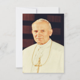 St. John Paul II Apostle of Divine Mercy Holy Card Bedankkaart