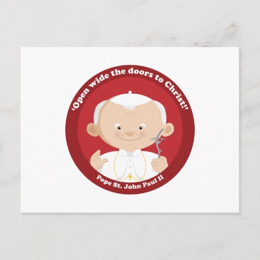 St. John Paul II Briefkaart (Voorkant)