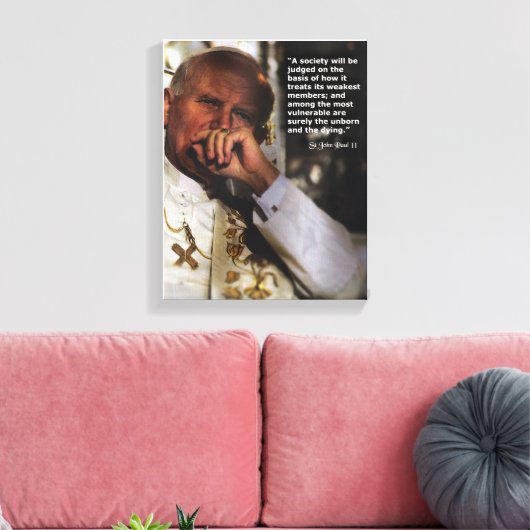 St. John Paul II Canvas Afdruk (Insitu (Woonkamer))