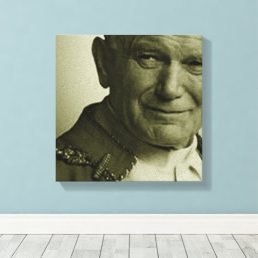 ST JOHN PAUL II CANVAS AFDRUK (Insitu (Houten vloer))