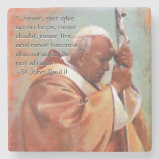 St John Paul II Coaster Stenen Onderzetter
