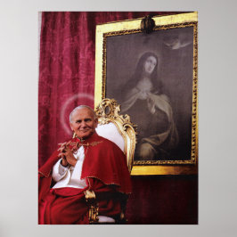 ST JOHN PAUL II EN MADONNA. POSTER