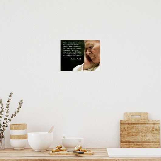 St. John Paul II Quotes Poster (Keuken)