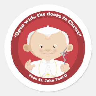 St. John Paul II Ronde Sticker