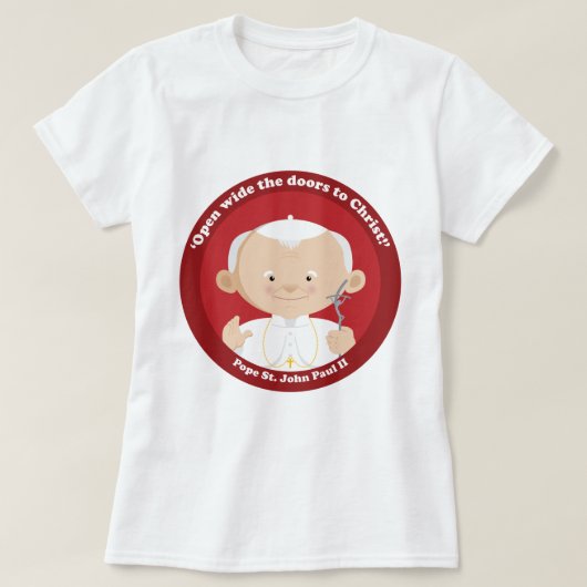 St. John Paul II T-shirt (Design voorkant)