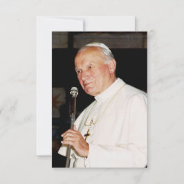 St. John Paul II Totus Tuus Holy Card Bedankkaart