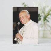 St. John Paul II Totus Tuus Holy Card Bedankkaart (Staand voorkant)