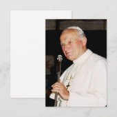 St. John Paul II Totus Tuus Holy Card Bedankkaart (Voorkant / Achterkant)