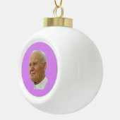 St. John Paul Keramische Bal Ornament (Rechts)