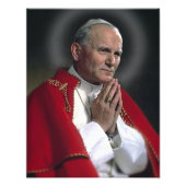 ST JOHN PAUL OP PRAYER FOTO AFDRUK (Voorkant)