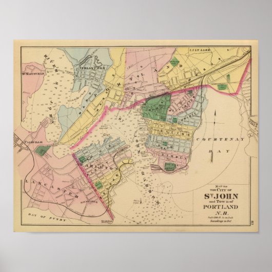 St. John, Portland, NB Poster (Voorkant)