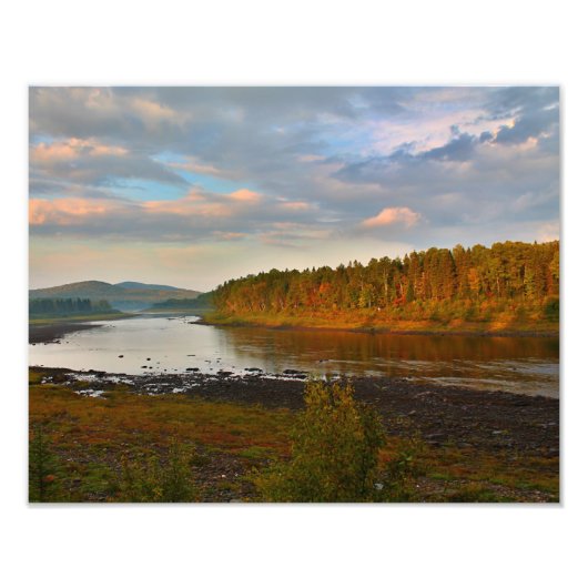 St. John River aan de Narrow Gage in St. Francis Foto Afdruk (Voorkant)