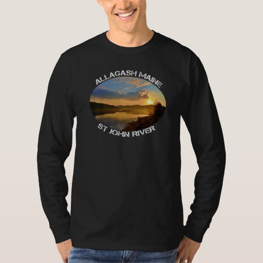 St John River Allagash Maine Sunrise Premium T-shirt (Voorkant)